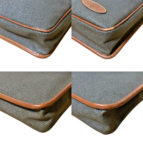 Vintage Mulberry Leather Business bag Briefcase A4 Khaki made in UK - Picture 7 of 12