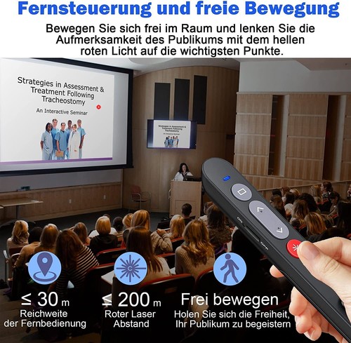 Presenter Laser PowerPoint Präsentation Fernbedienung Präsenter Laserpointer Neu - Bild 11 von 12