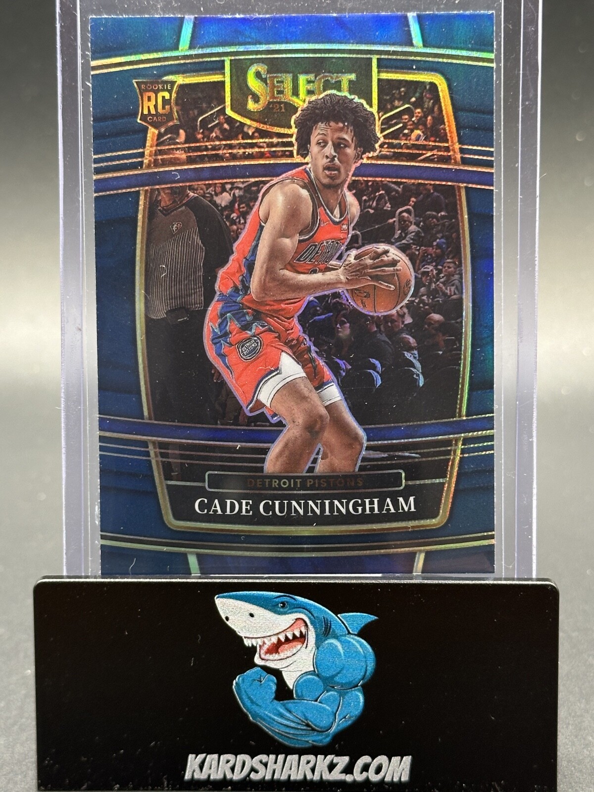 2021-22 Panini Select Rookie Concourse Cade Cunningham #11 Blue Silver Prizm RC