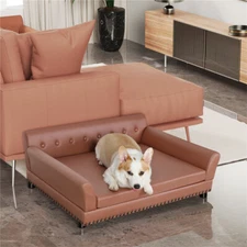 XXL Large Orthopedic Dog Lounge Couch Anti-Chew Elevated Cat Bed Pet Furniture