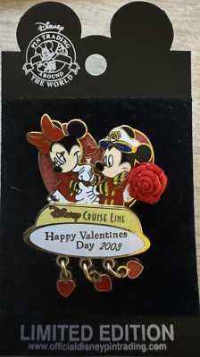 Disney Cruise Line: Festive Pin - 2003 Valentines LE 1000