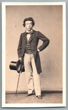 CDV 1870's Paulin Ménier Comédien Théâtre l'Ambigu Photo Ancienne Pierre Petit