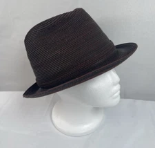 Vintage 60s/70s Makins New York Men's Dark Maroon Brown Fedora Hat~ Sz 6.5