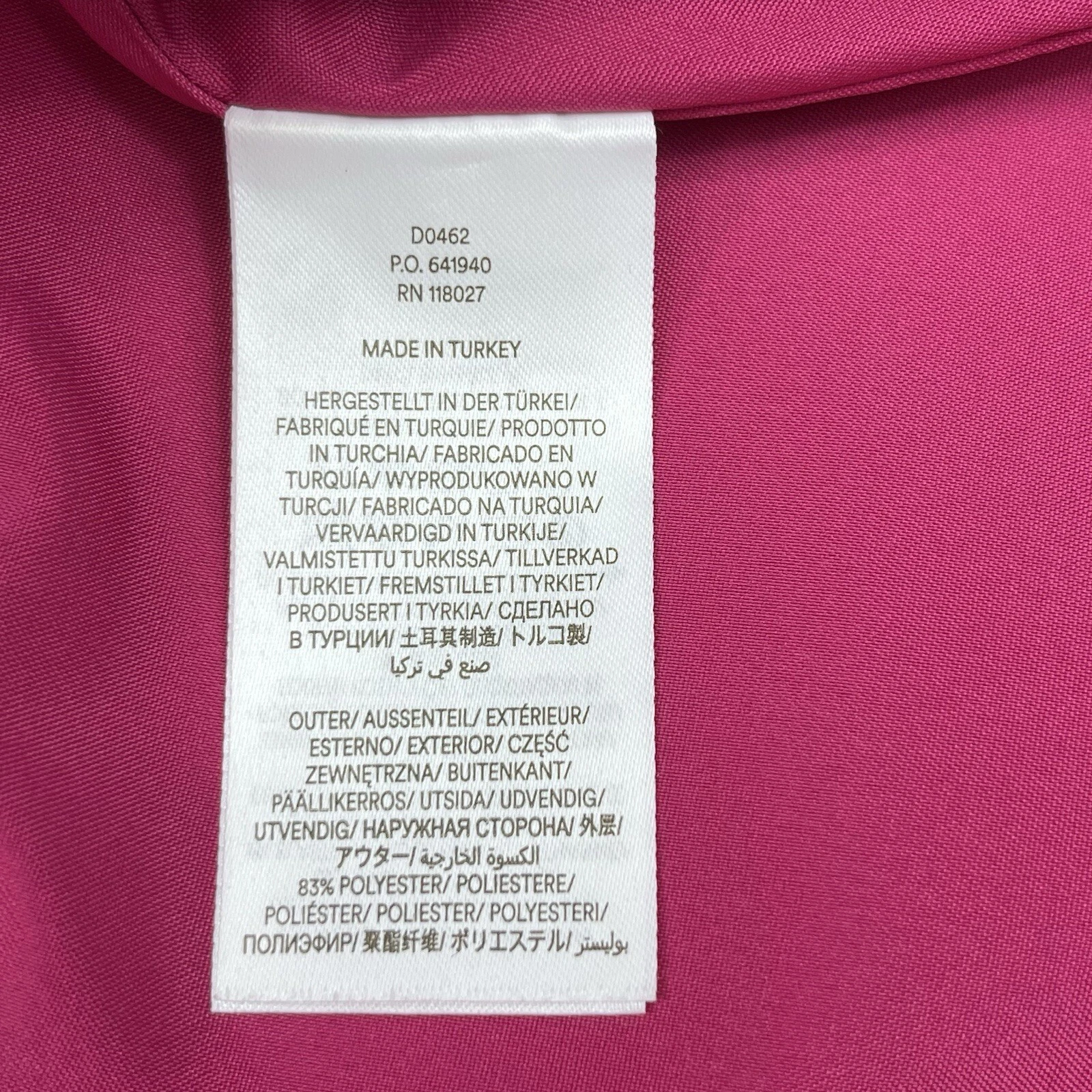 VETEMENTS Nuovo mini abito Boden taglia 14 R rosa scollo a V misto lana senza maniche aderente e svasato