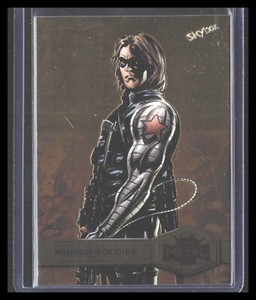 2021 UD Spider-Man Metal Universe WINTER SOLDIER Light FX Gold #199 SPMA