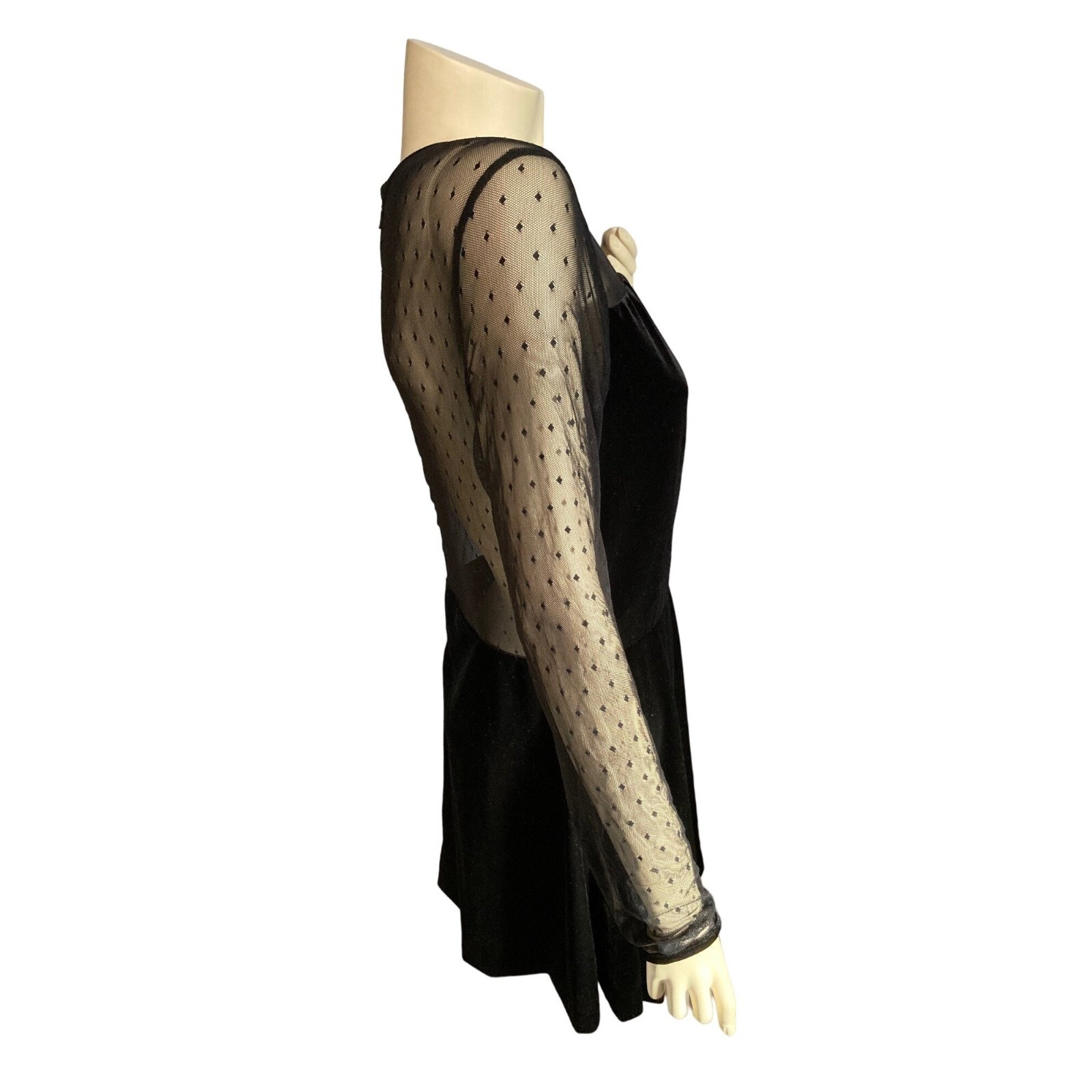 Xoxo XL mesh and velvet dress - image 7