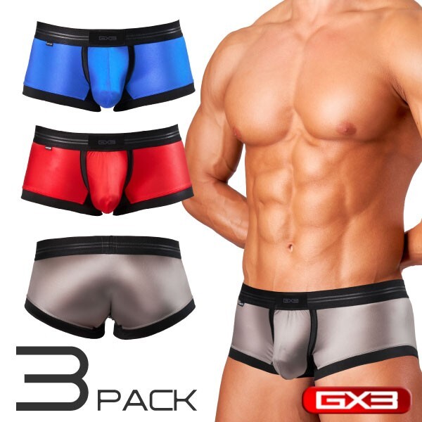 3PACK GX3 SHINE PLUS BOXER  JAPAN SEXY UNDERWEAR K2300