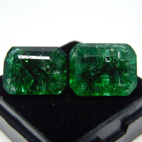 12 Ct Natural EMERALD Green CERTIFIED Loose Gemstone EMERALD Shape - Picture 3 of 15