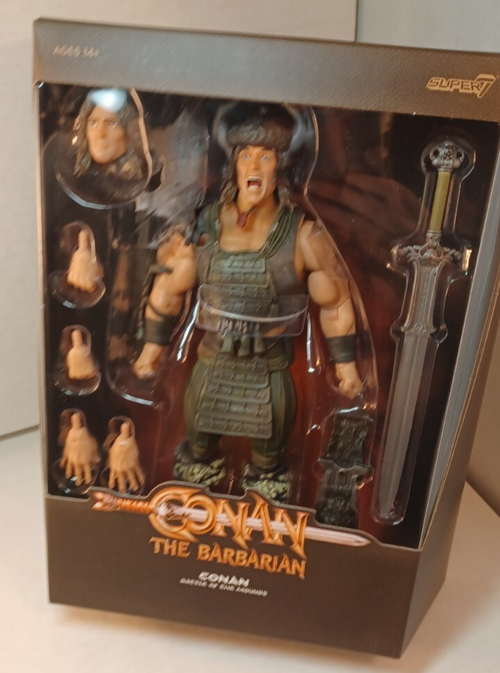 Figurine Conan Super 7 Battle Of The Mounds 18cm - 2024 (NECA) NEUF