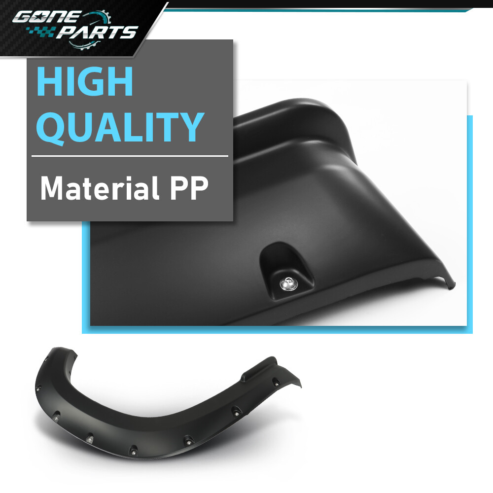 4pcs Front & Rear Fender Flares Pocket Bolt Rivet Fit For 2019-2021 Ram 1500