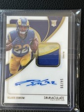2024 Immaculate Blake Corum RPA /99 2 Color Patch RPA Rams