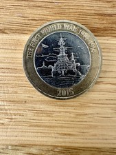 2015 UK £2 Two Pounds Coin 100th anniversary First World War Royal Navy RARE