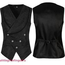 Men Victorian Vest Gentlemens Waistcoat Historiacal Men Vest for Halloween