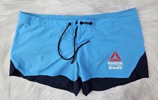 Womens Reebok CrossFit 2015 Games Lined Shorts Blue 28"