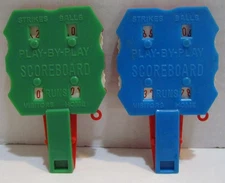 2 Play-By-Play Scoreboard Scorekeeper Whistle , Post Cereal Premiums