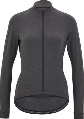 Rennrad Trikot Giro New Road LS (Damen, Charcoal Heather, M)