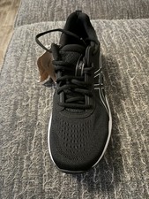 ASICS GEL-CONTEND 9 Mens Black White Mesh Run...