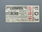Vintage 1961 Minnesota Twins Ticket Stub v KC Athletics 8/16/61 Home Run Allison — photo 4