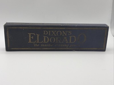 Vintage Dixon's ELDORADO 6H Drawing Pencils One Dozen Box Unsharpened USA NOS