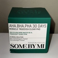 AHA/BHA/PHA, 30 Days Miracle Truecica Clear Pad, 70 Pads, 4.22 fl oz (125 ml)