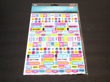 Diary Journal Planner Stickers Scrapbooking 2 Sheets