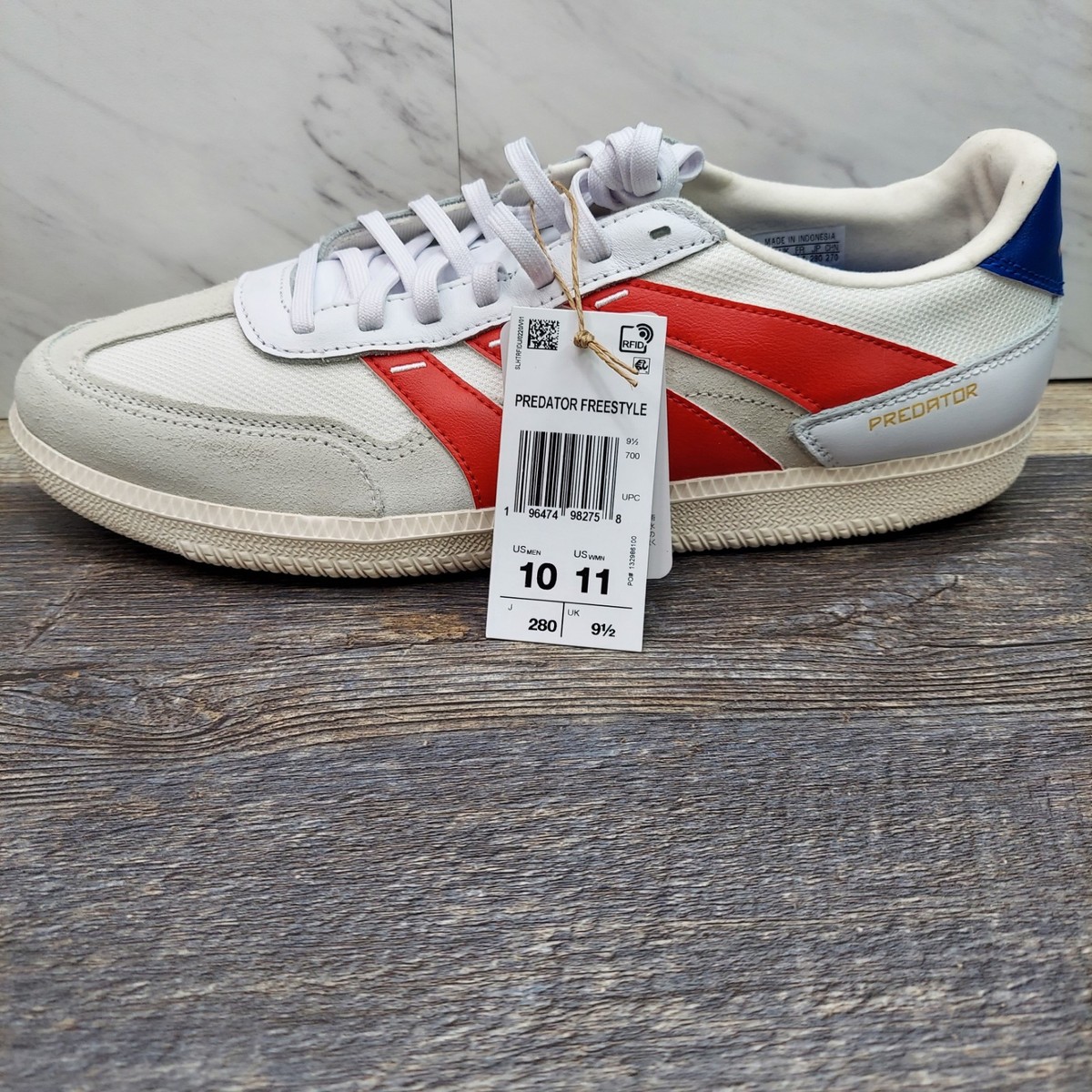 Adidas Predator Freestyle Red White Blue USA Patriotic Shoes  display picture 3