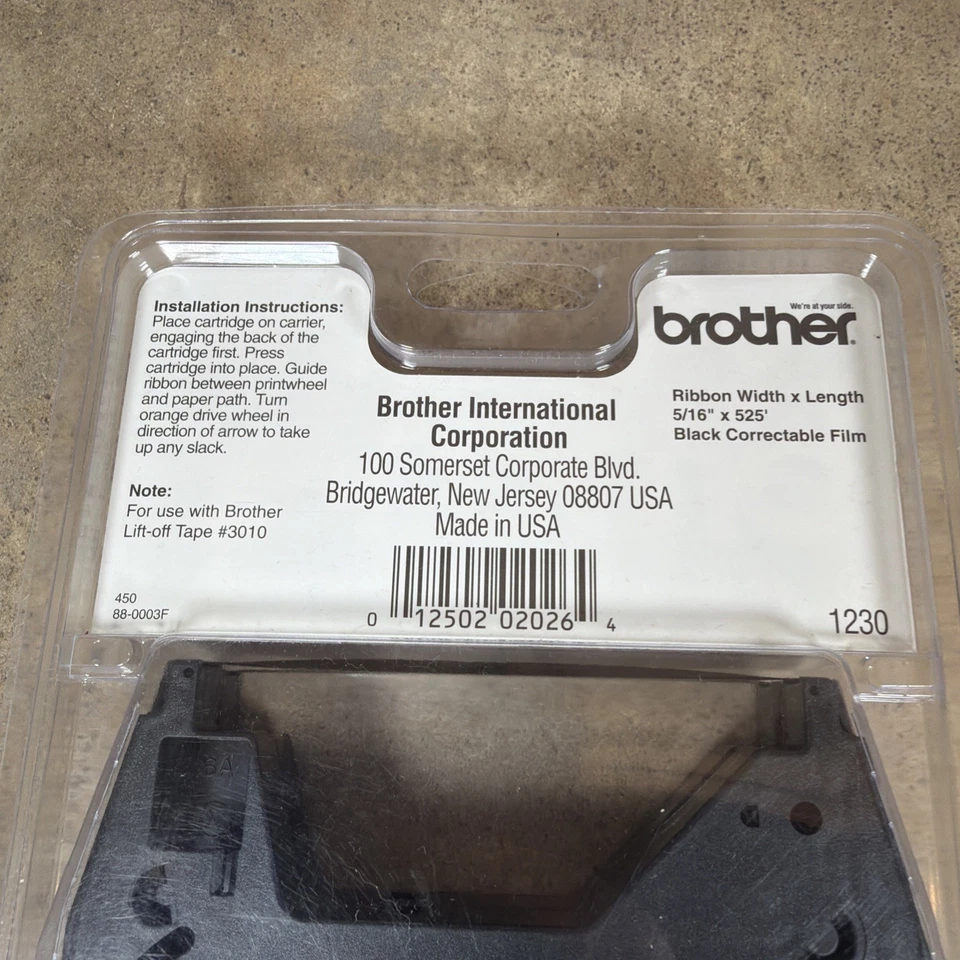 Brother 1230 Black Correctable 1030 Film Ribbon 2Pk/ Lift Off Correction Tapes - Image 4 of 4