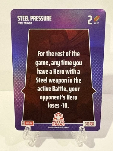 2025 Bo Jackson Battle Arena Update #BPL-10 Steel Pressure Bonus Play Foil