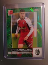 BAPTISTE SANTAMARIA 2020-21 Topps Chrome Bundesliga #43 Green Refractor FREIBURG