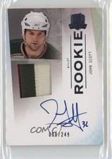 2009-10 Upper Deck The Cup Rookie 90/249 John Scott #161 Patch Auto 0bz8