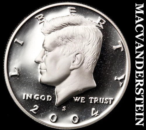 2004-S Kennedy Half Dollar- Silver Choice Gem Proof Luster No Reserve #i7473