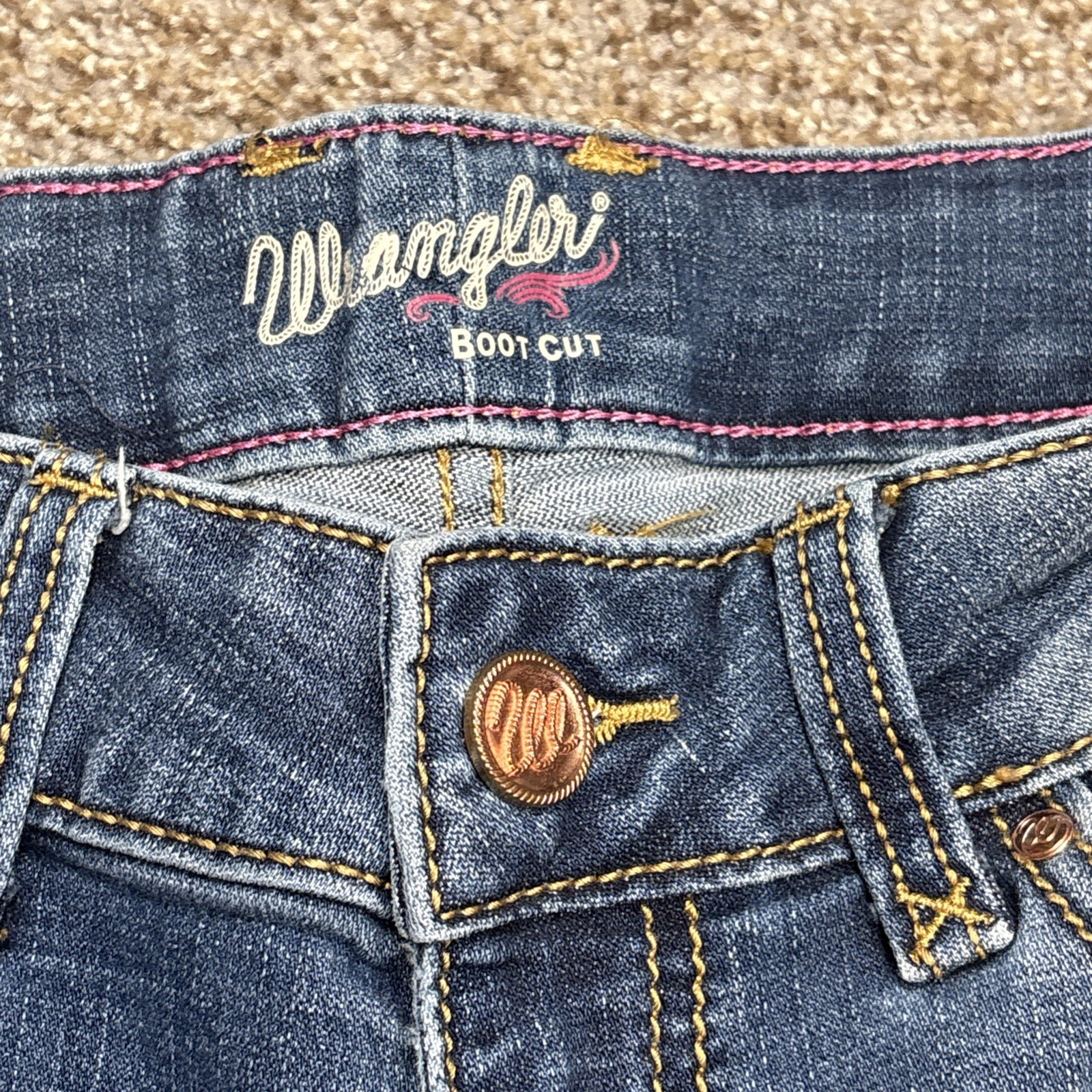 Women's Wranglers Boot Cut Size 5x34 Denim Jeans Fits 28 X 32 - View 4