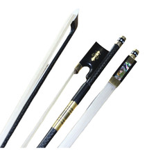 NEW 4/4 Advanced Plaid Carbon Fiber Violin Bow Natural Mongolian Horse hair 10pc