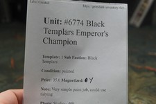 Space Marines Black Templars Emperor's Champion - Painted 6774