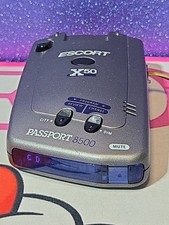 Escort Passport 8500 X50 Radar Detector TESTES Power Cord Needs Work/repair 