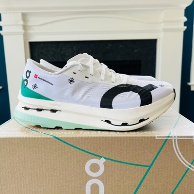Sz 6 On Cloud Cloudboom Echo 3 Women s Road Racing Shoes Undyed-White/Mint NWB