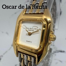 Oscar de la Renta Gold Quartz Watch Used Working Condition