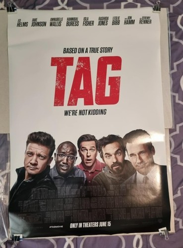ORIGINAL 'TAG' (Helms, Renner, Hamm, Buress) DS Movie Poster [2018] [@ 27x40]