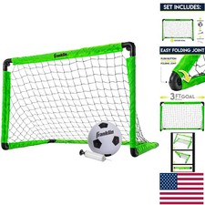 Portable Kids Soccer Goal - Foldable Mini Net for Indoor/Outdoor Fun - 36" x 24"
