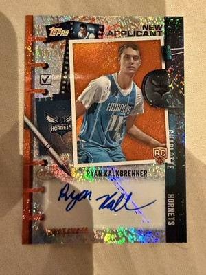 2025-26 Topps New Applicants Ryan Kalkbrenner Rookie Auto /25  Hornets NA-RK