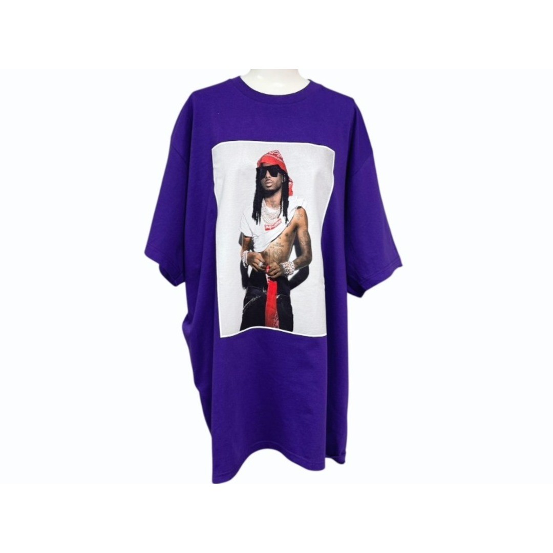 New and  Supreme Playboi Carti PHOTO TEE Short Sleeve T-shirt Purple Size XL FW2