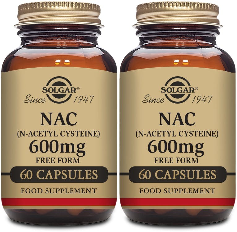 Solgar NAC (N-Acetyl Cysteine) 600mg - 60 Vegetable Capsules - Image 6