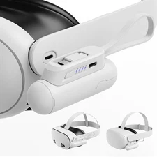 Battery Pack for Meta Quest 3/3S and Oculus Quest 2, 6000Mah Extended Battery fo