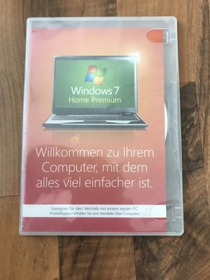 Microsoft Windows 7 Home Premium 64 Bit OEM mit DVD & Key Betriebssystem Deutsch