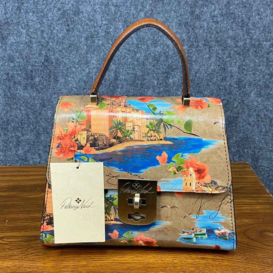 Patricia Nash French Riviera Chauny Top Handle Satchel Handbag Purse Floral NWT - Image 2 of 4