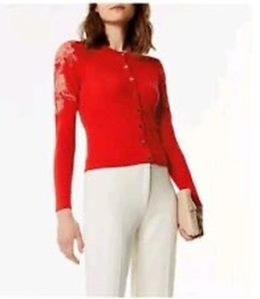 Women Karen Millen Sweater Orange Viscose 36 / S /