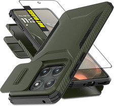 For Motorola Moto Edge 2025 Case with 1 HD Screen Protector Slide Camera