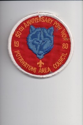 1980 Potawatomi Area Council 50th Anniversary Pow Wow patch