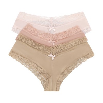 Victoria's Secret Cheeky-Slips mit Spitzenbesatz Vs Unterwäsche