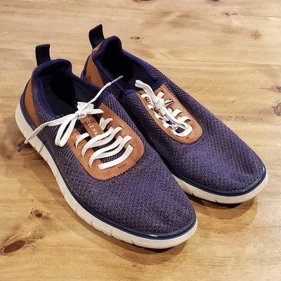 Cole Haan Zerøgrand Stitchlite Oxford Sneakers Mens 9 Navy Blue Low